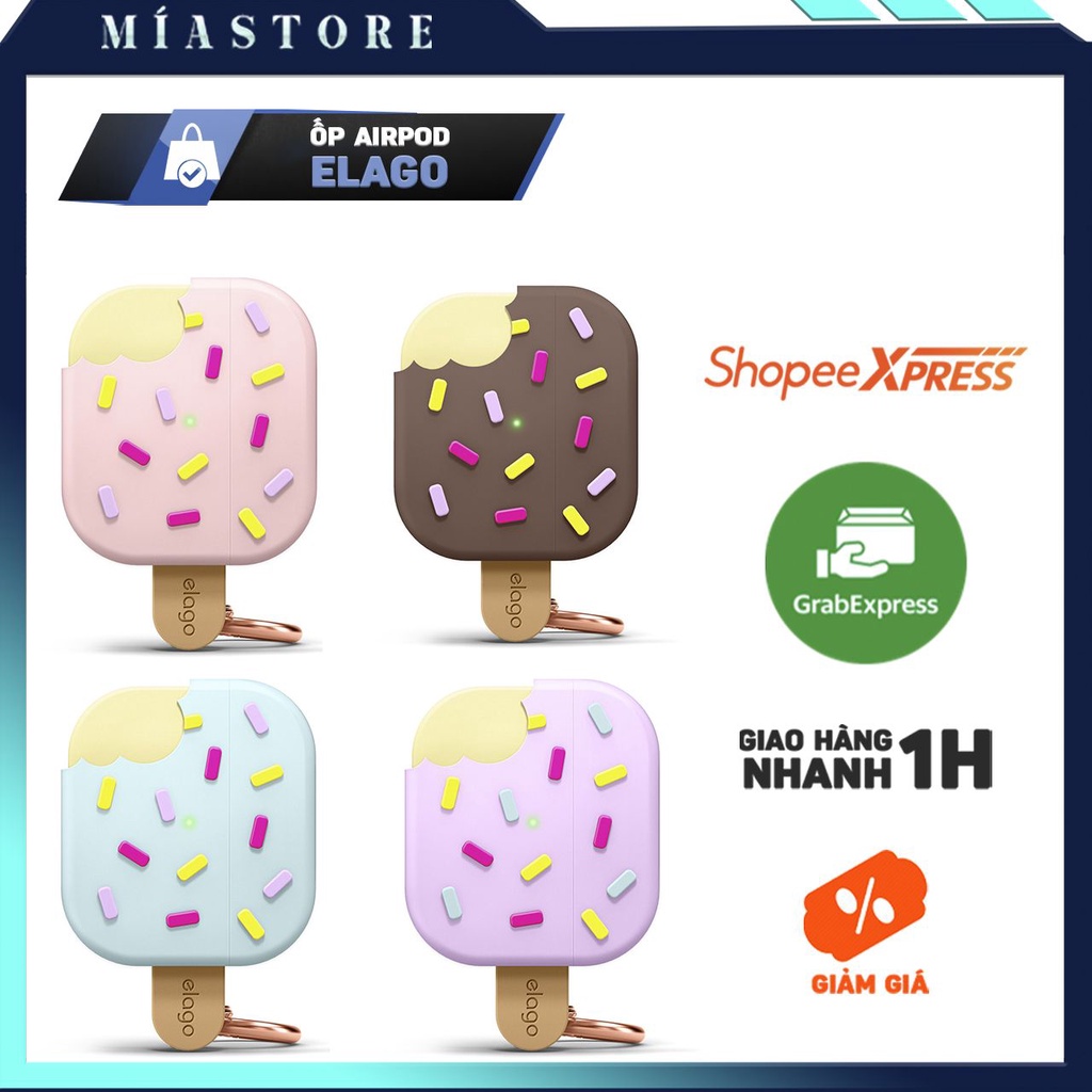 BAO, ỐP TAI NGHE 3 ICE CREAM CASE CHÍNH HÃNG HÀN QUỐC - AP 3