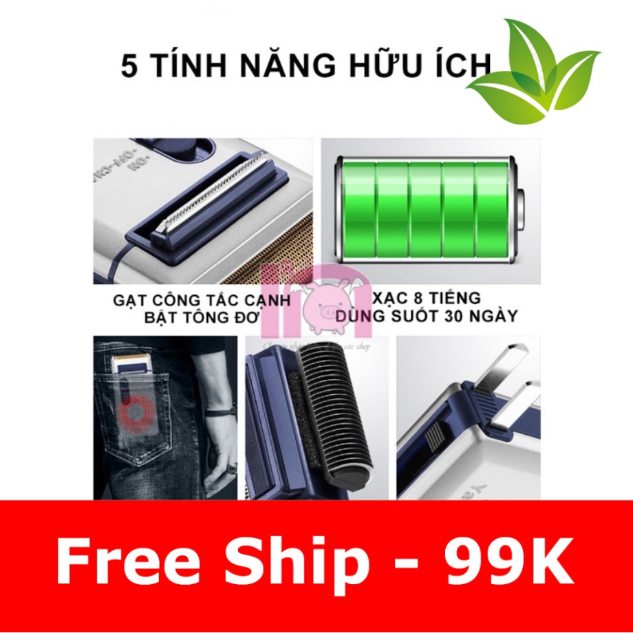 [Chính Hãng] ivn120 máy cạo râu YANDOU SC-w301u 2 chức năng vỏ bằng thép cầm chắc tay