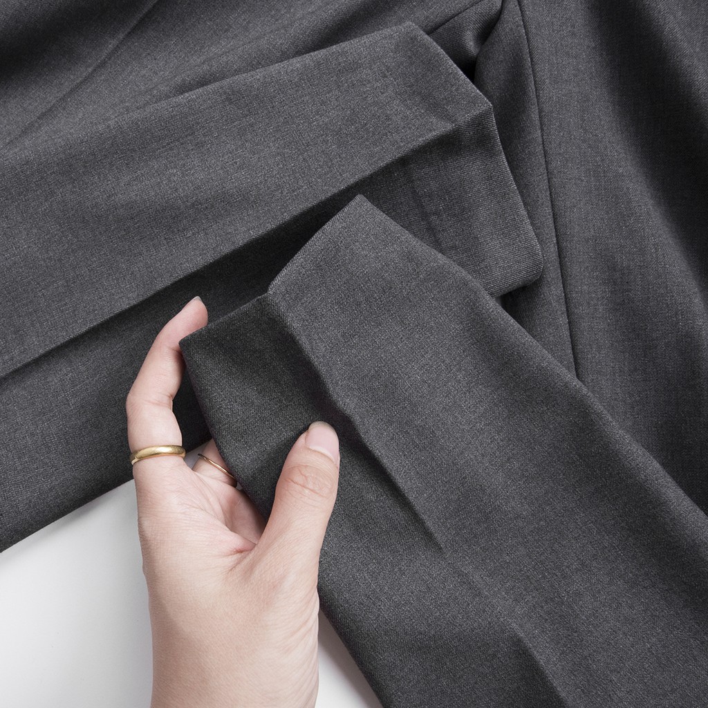 Quần tây nam Heboz màu xám chất vải co giãn nhẹ và mát 00000674 | BigBuy360 - bigbuy360.vn