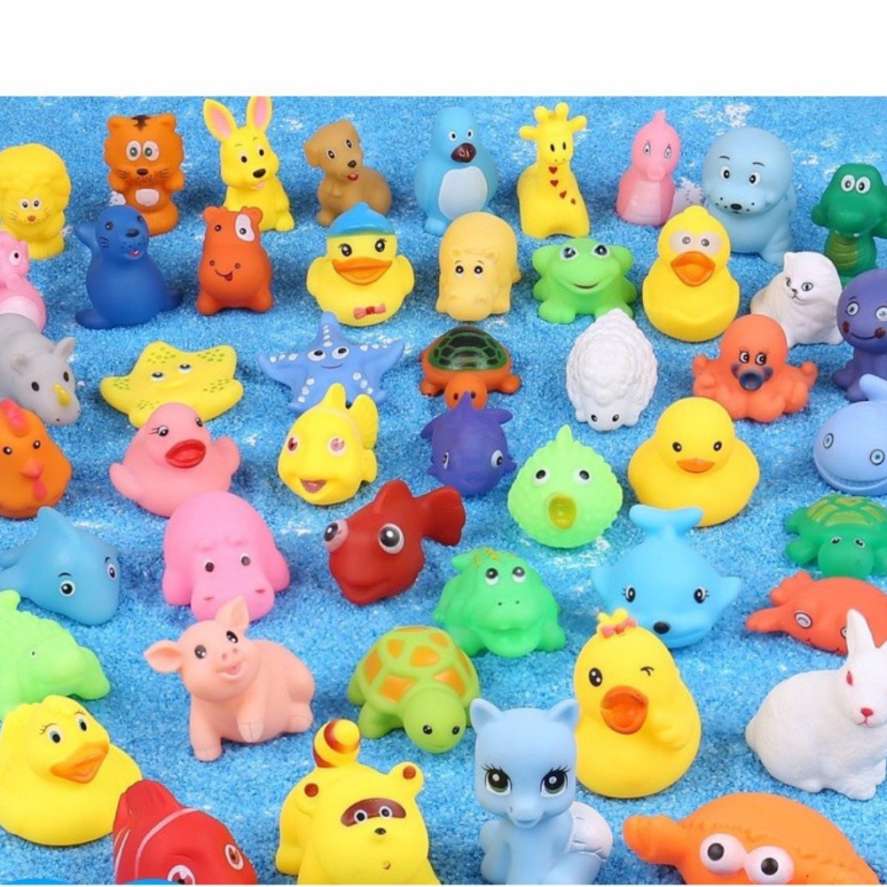 Set 12 Món Đồ Chơi Thả BồnTắm, Bể Bơi Chip Chip Đồ Chơi Nhà Tắm Ngộ Nghĩnh Chất Liệu Cao Su An Toàn Cho Bé Hanghieuchobe