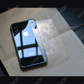Miếng dán dẻo full mặt sau Iphone 8 / X hình rồng