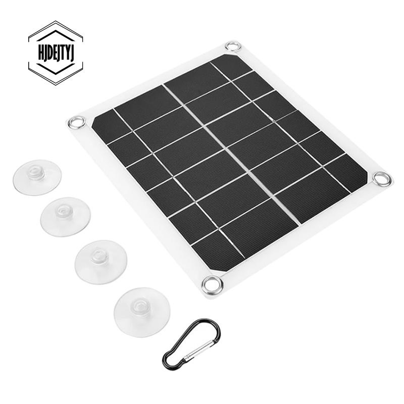 tấm pin năng lượng mặt trời 10W monocrystalline silicon hai cổng USB bán trong suốt
