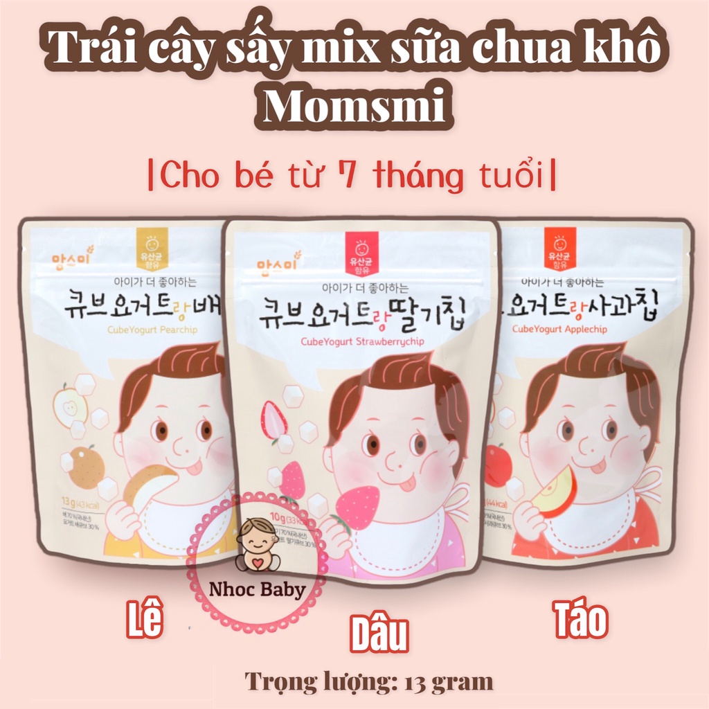 Momsmi - Trái cây và sữa chua khô sấy lạnh (Hàn Quốc)