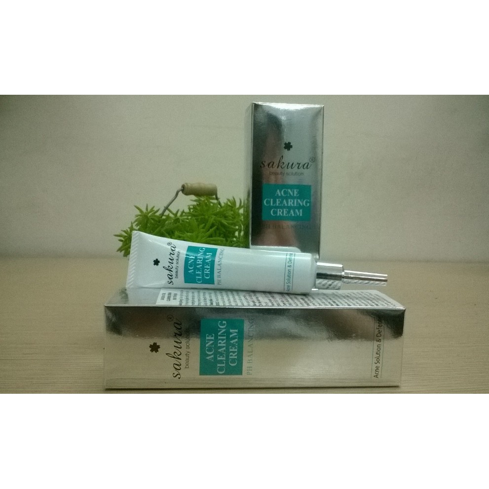 Kem Giảm Mụn Sakura Acne Clearing Cream