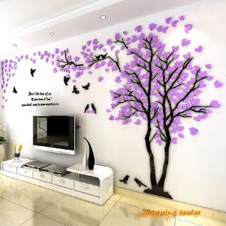 Miếng dán tường vinyl 3D hình cây