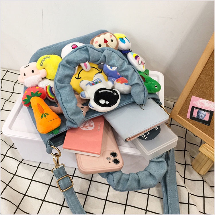 Túi Đeo Chéo Vai Hình Thú Nhồi Bông Dễ Thương