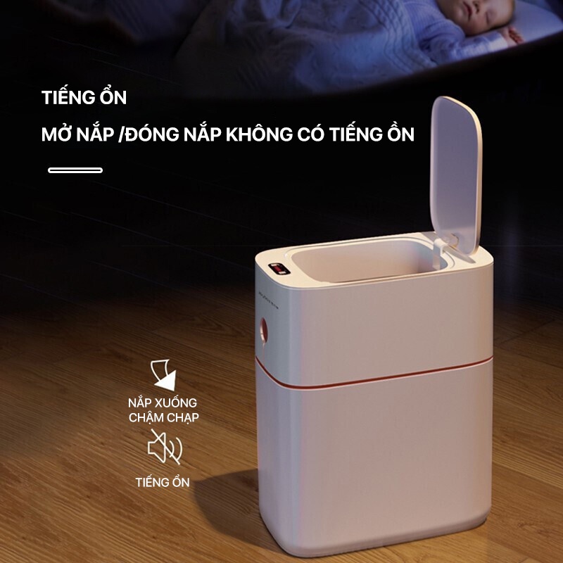Thùng rác tự động thông minh Joybos CFY13 15L cao cấp tự động đóng mở chống nước