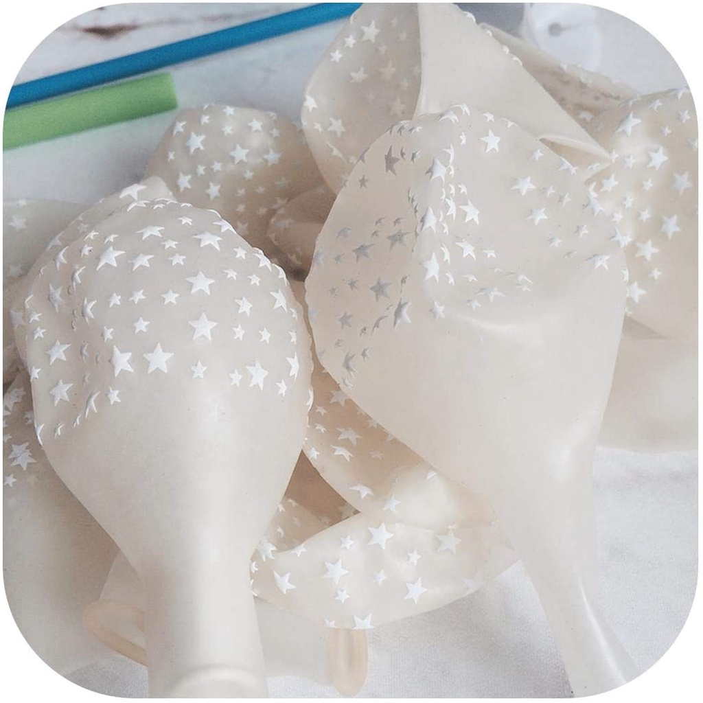 Set 20 Bong Bóng 12 Inch Trong Suốt Dùng Trang Trí Tiệc Sinh Nhật