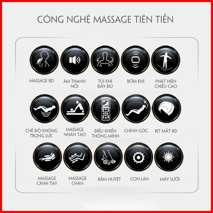 Máy massage trị liệu toàn thân, Ghế massage toàn thân công nghệ mới giúp bạn cải thiện sức khỏe và là làm gọn cơ thể