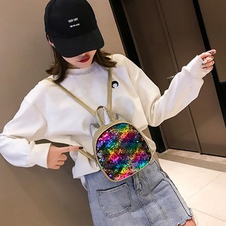 Túi đeo chéo da PU đính kim sa hình ngựa một sừng
