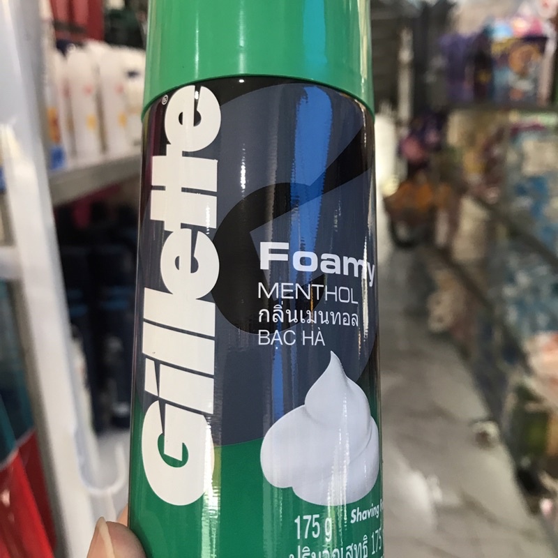 Bọt cạo râu Gillette Foamy Methol 175g
