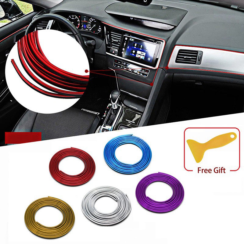 ⚡️Tặng Dụng Cụ Nẹp⚡️ Cuộn Dây Nẹp - Chỉ Viền Trang Trí Nội Thất Táp-lô, Loa, Hộp Số, Nội Thất Xe Ô Tô