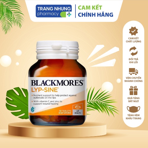 Viên Uống Lở, Loét & Nhiệt Miệng Blackmores Lyp-Sine Của Úc - 30 Viên