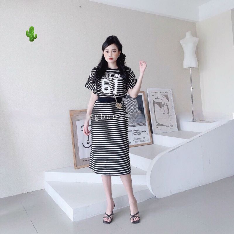 Set thể thao sọc xinh