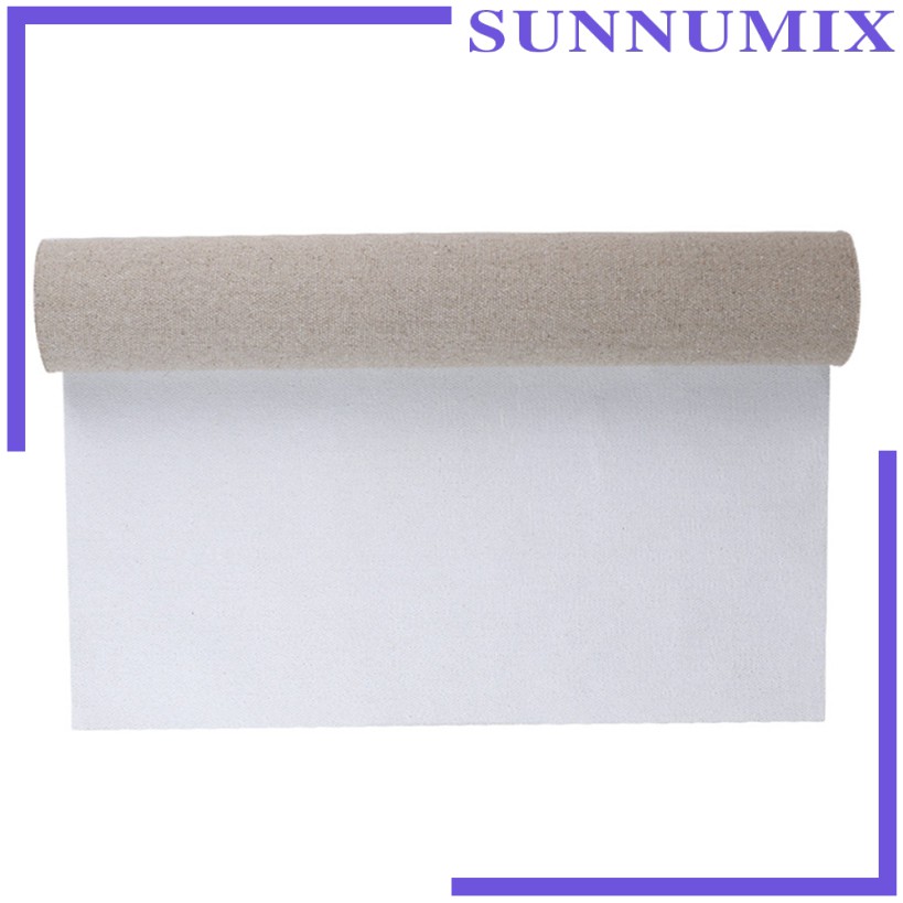 [Sunnimix] Cuộn Vải Canvas Vẽ Tranh Sơn Dầu Acrylic Màu Nước Co Giãn