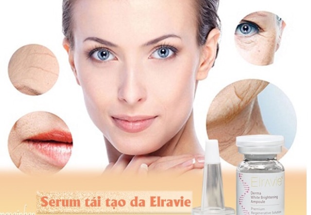 Hộp 10 Serum nâng cơ xóa nhăn và se khích lỗ chân lông ELRAVIE Derma Wrinkle Care Ampoule 5ml