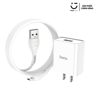 Bộ Sạc HOCO C81 Micro USB, Type C Sạc Nhanh 2.1A Max Cho Android
