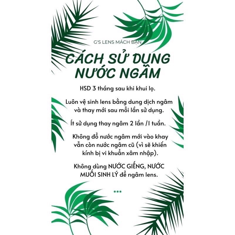 Nước ngâm Lens siêu Hot , vệ sinh Lens mắt sạch sẽ, bảo quản Lens tiện lợi