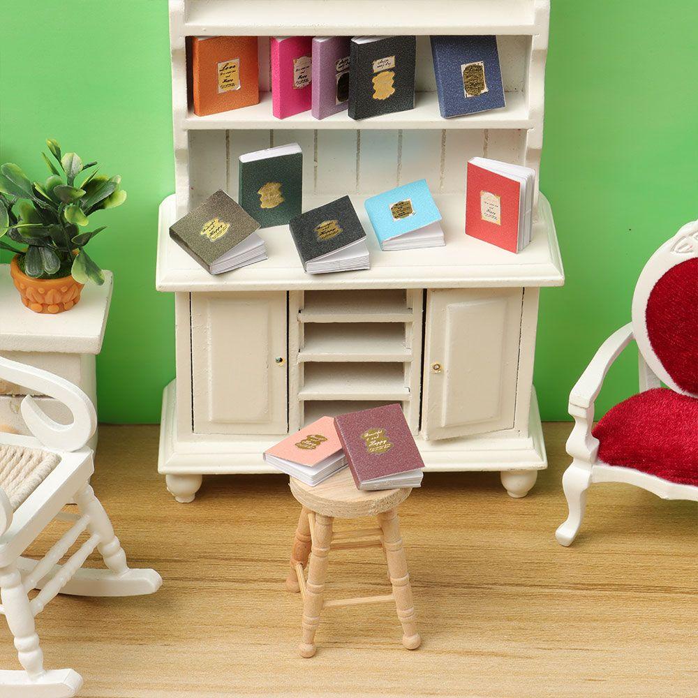 Set 4 Đồ trang trí Sách Mini Trang Trí Nhà Búp Bê DIY