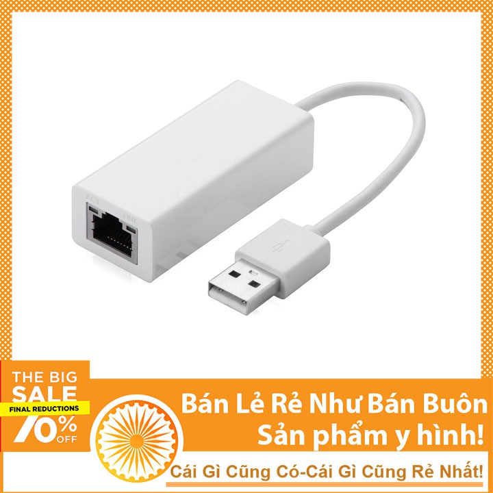 Anasa Cáp Chuyển Đổi USB Sang Lan RJ45 - Nối Mạng Lan Qua Cổng USB Anasa