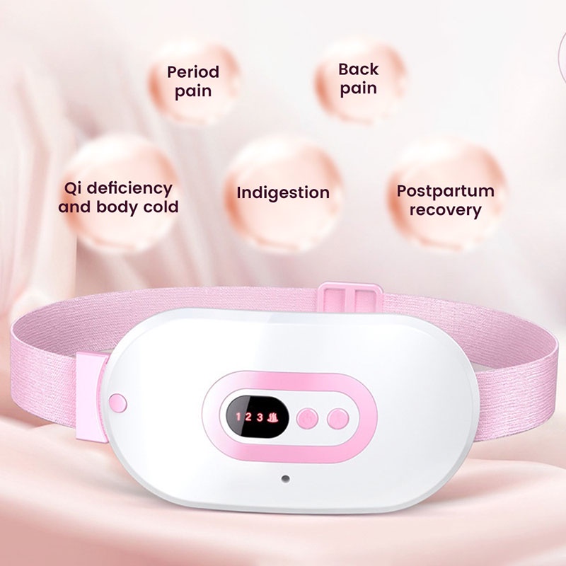 Máy Massage Làm Ấm Bụng Đai Đeo Giảm Đau Bụng Kinh Nguyệt 3 tốc độ điều chỉnh nhiệt độ + massage rung