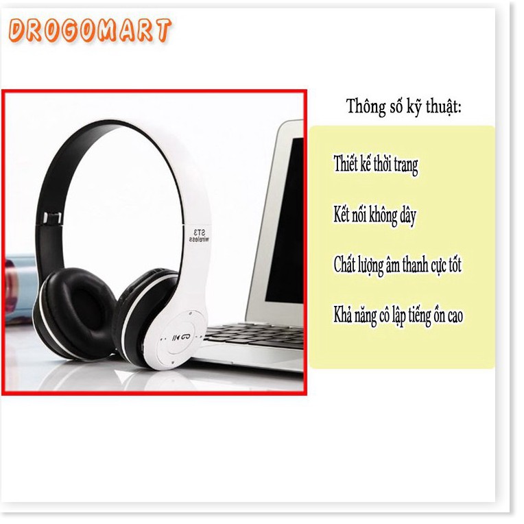 ✔️✔️✔️ Tai nghe chụp tai cao cấp có khe thẻ nhớ Bluetooth P47 Âm thanh đỉnh cao Bảo Hành 6 tháng