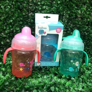Bình tập uống nước đầu mềm Babuu 240ml