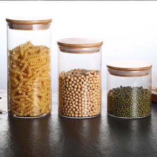 Lọ thủy tinh nắp gỗ có gioăng cao silicon