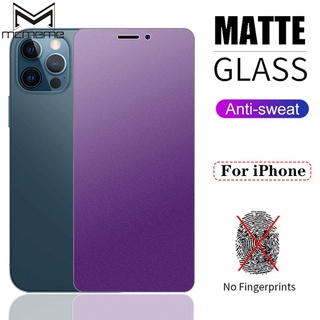 Kính cường lực mặt nhám chống ánh sáng xanh không bám dấu vân tay cho  For IPhone 16 15 14 13 12 Mini 11 Pro X Xs Max XR 6 6s 7 8 Plus
