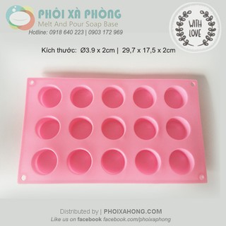 Khuôn silicon 15 hình tròn