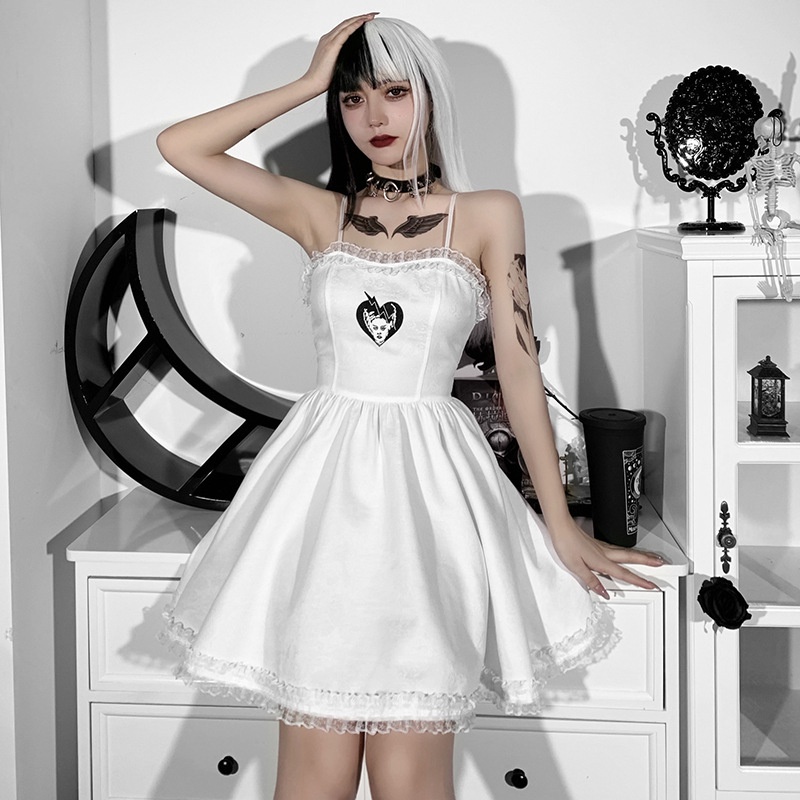 Đầm Hai Dây In Họa Tiết Nghệ Thuật Hợp Thời Trang Cho Nữ