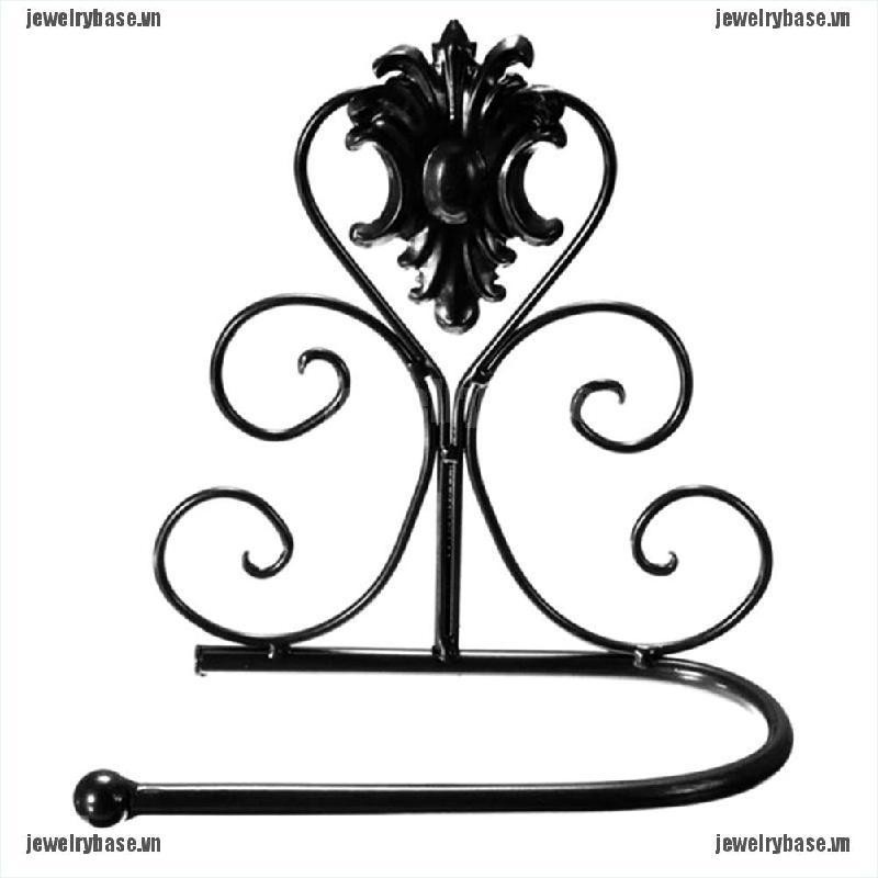 [jewelry] Vintage Iron Toilet Paper Towel Roll Holder Bathroom Wall Mount Rack [basevn]