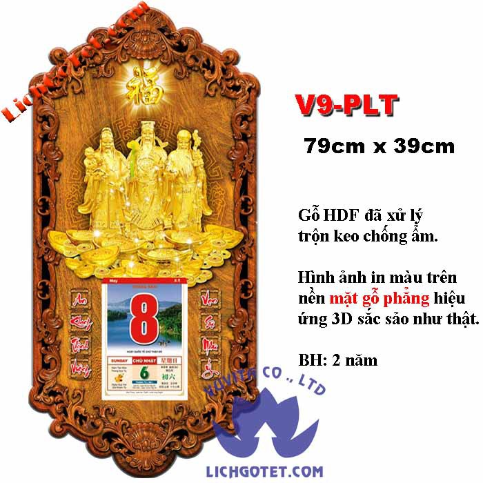 LỊCH GỖ VIỆT NAM - PLT V9