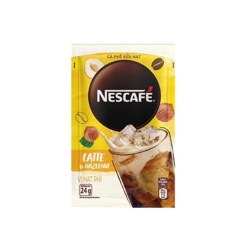 CÀ PHÊ SỮA HẠT LATTE VỊ HẠT PHỈ VÀ HẠNH NHÂN - NESCAFE HỘP 240G