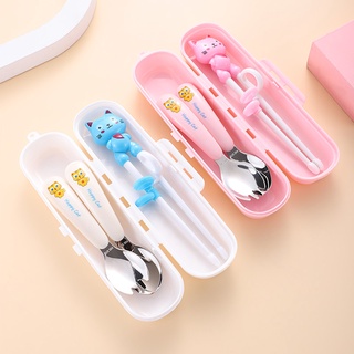 Bộ thìa dĩa đũa tập ăn cho bé Yeahcook