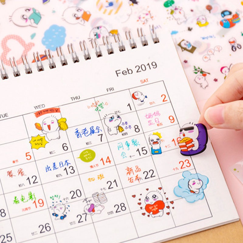 Bộ 6 tấm Sticker siêu kute