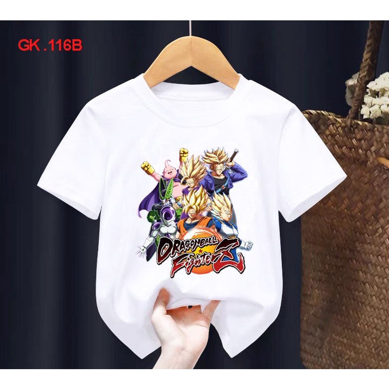 áo thun songoku dragonball 7 viên ngọc rồng bé trai nhân vật anime dễ thương cotton co giãn dễ chịu mát mẻ