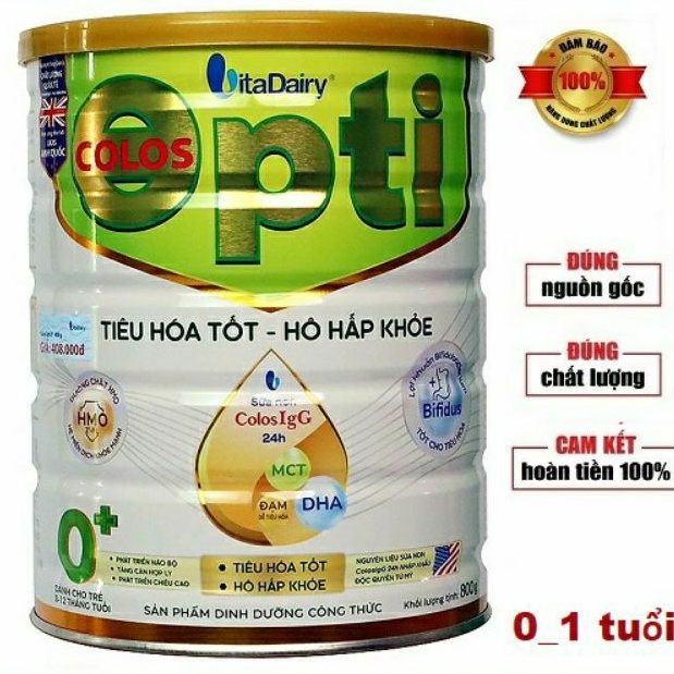 (tích điểm đổi quà) Sữa Colos Opti số 1+ 800g [Date mới nhất]
