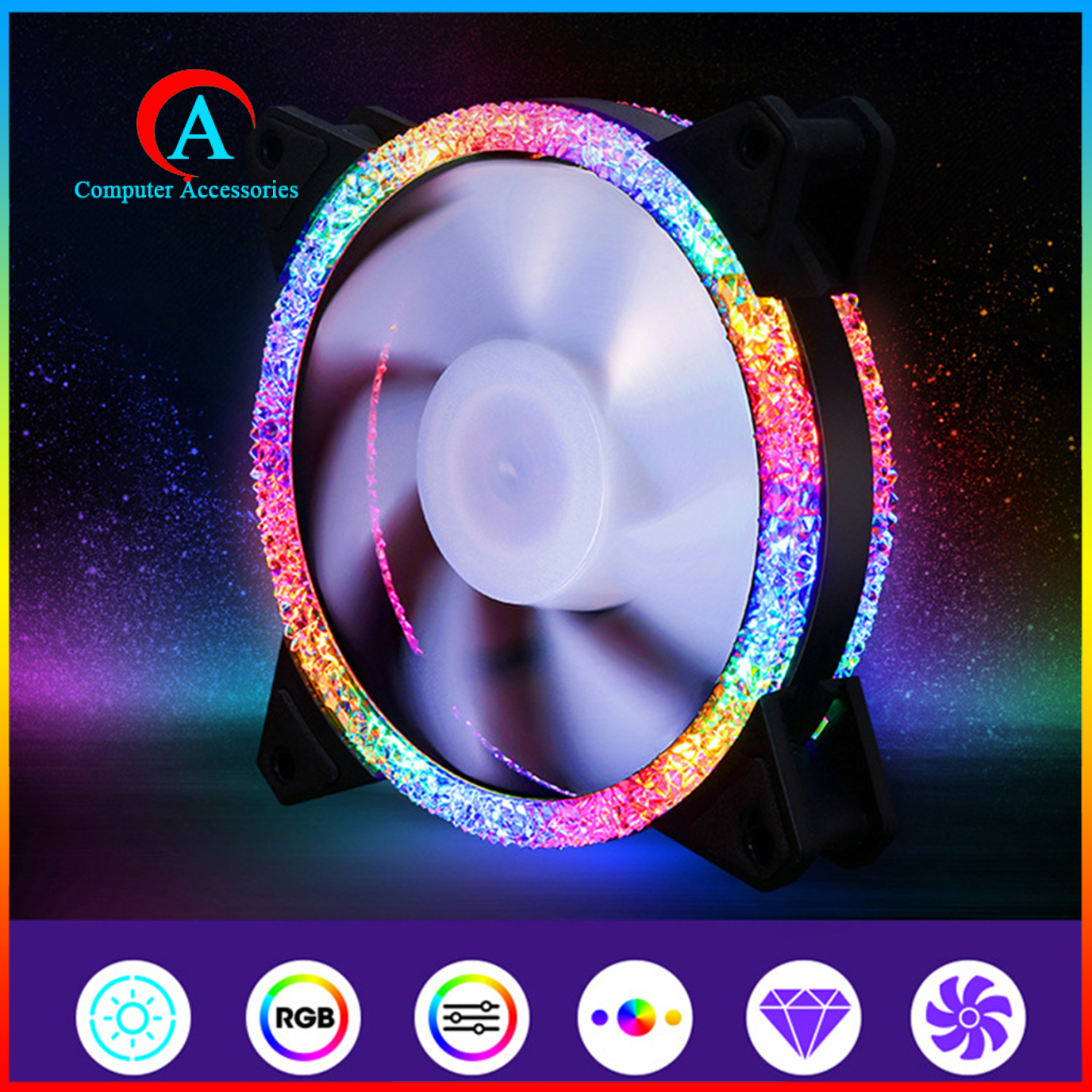 Quạt Tản Nhiệt Cho Máy Tính 5v Rgb