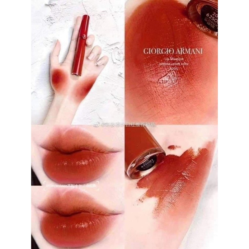 Son kem Giorgio Armani Lip Maestro màu 205 Flamma