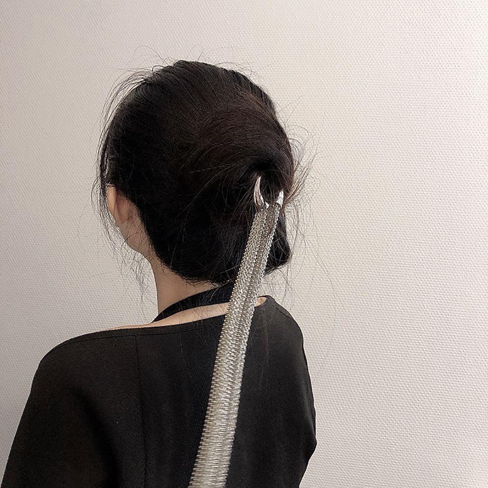 NICKOLAS Băng Đô Cài Tóc Phối Tua Rua Phong Cách Vintage Thời Trang Cho Nữ