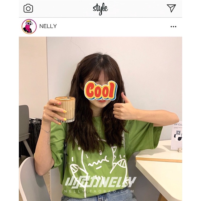 Áo phông nelly heybig sale  19 vẽ khủng long cute