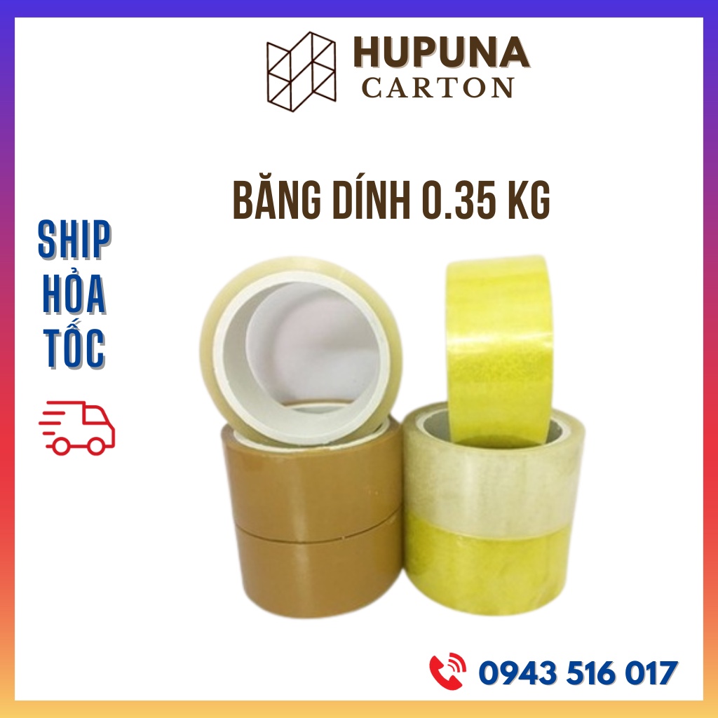 Băng dính 0,4kg lõi mỏng, băng dính loại nhỏ, băng keo giá rẻ Hà Nội