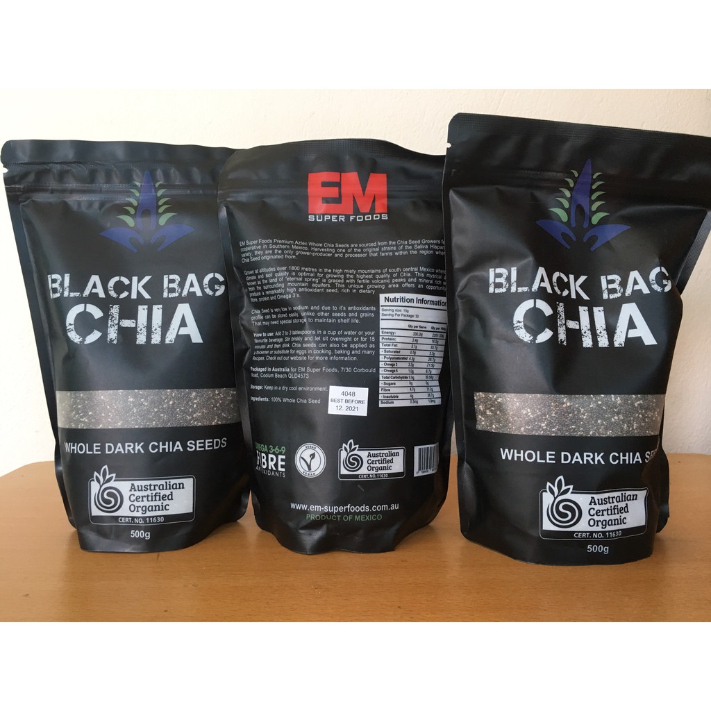 500G Hạt Chia Úc - Black bag