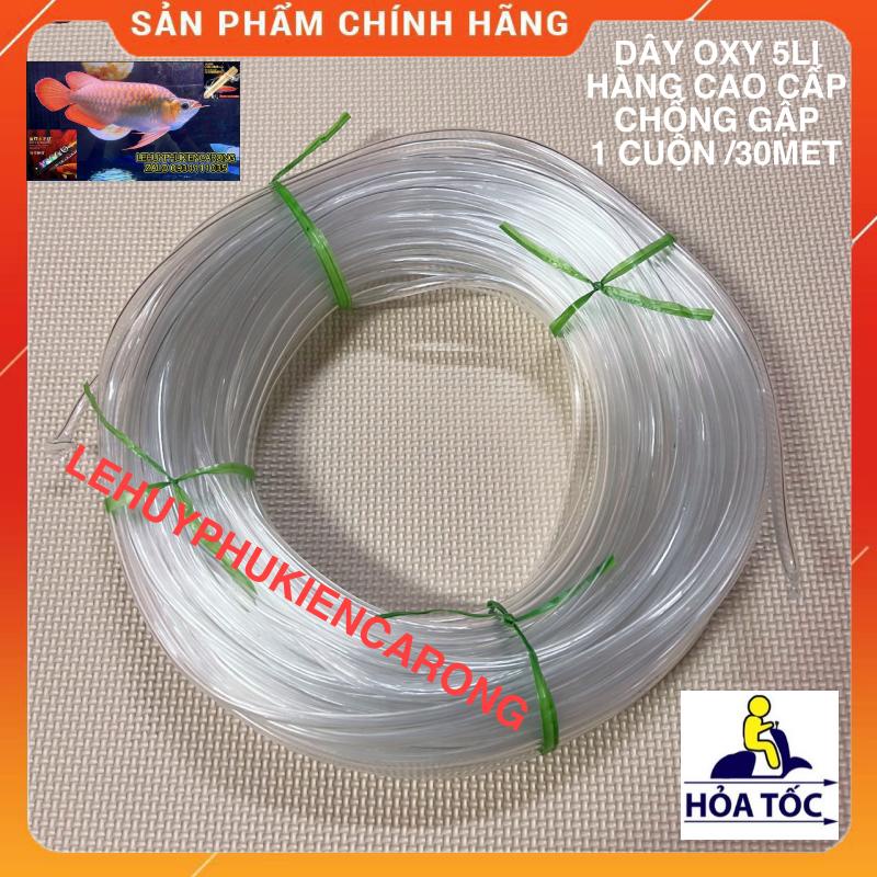 Cuộn Dây Oxy 4Li 5Li Chống Gập - Cuộn 30 Mét Giành Cho Máy Sủi Hồ Cá