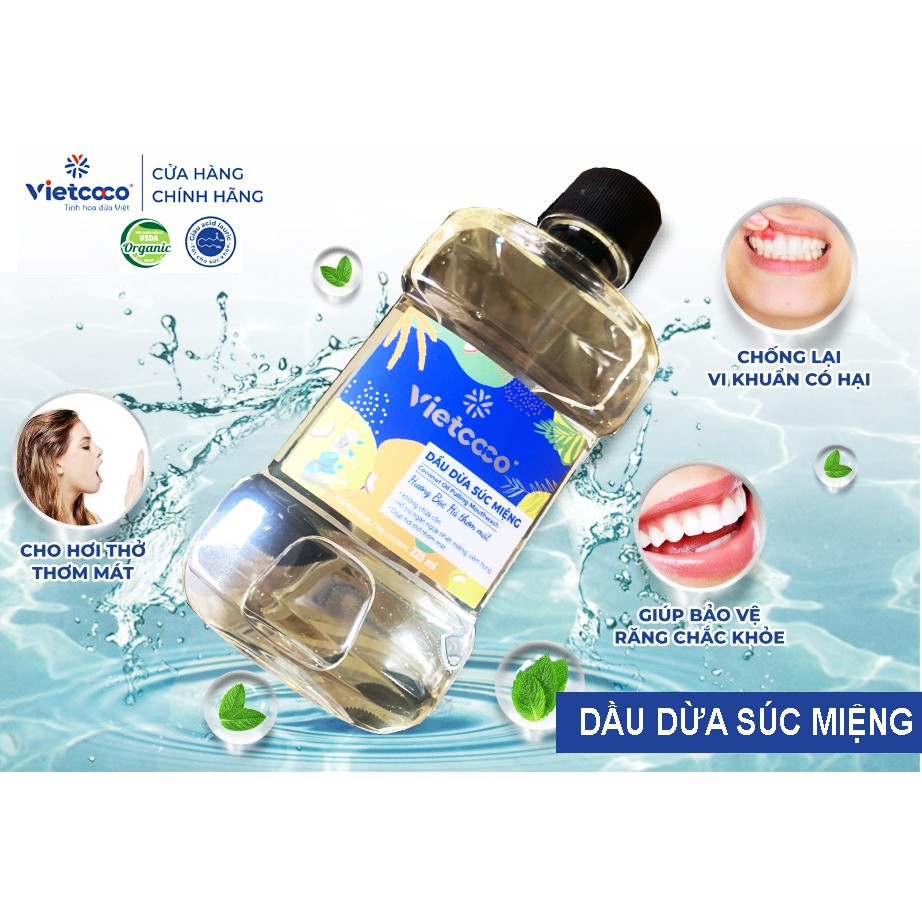 Dầu dừa súc miệng -  Vietcoco 225ml