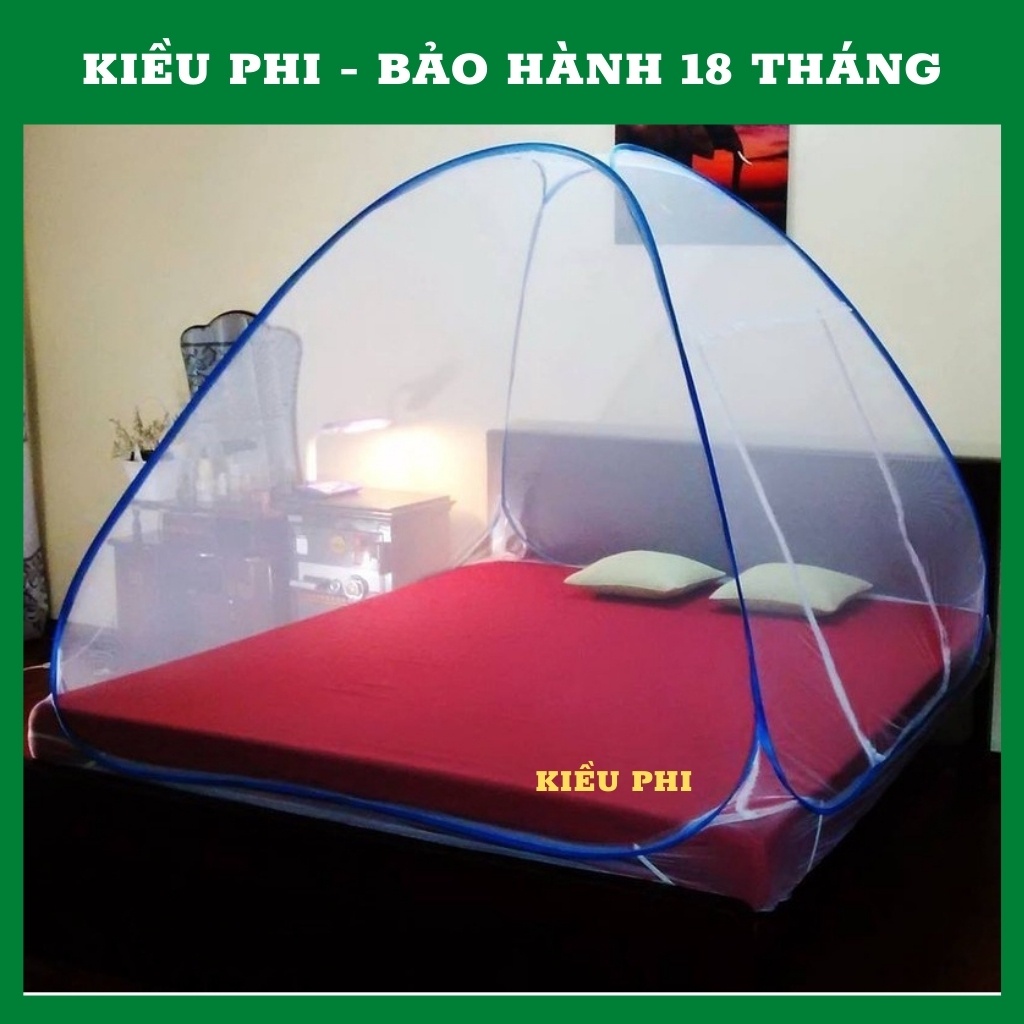 Màn chụp tự bung đỉnh chóp chống muỗi 1m2x 2m, 1m6x2m, 1m8x2m, 2m2x 2m tiện dụng