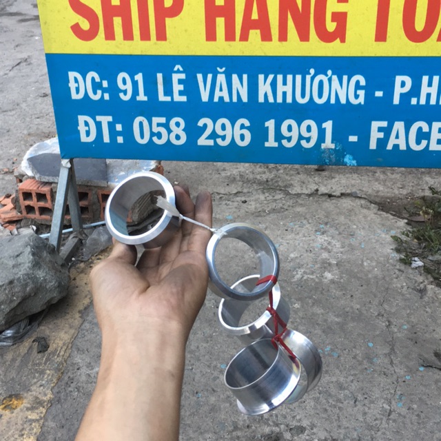 Apter nhôm gắn pô leo Real