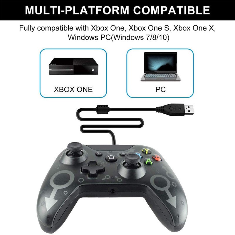 Gamepad Xbox One N1 Blue - cho máy tính, laptop, máy game xbox one