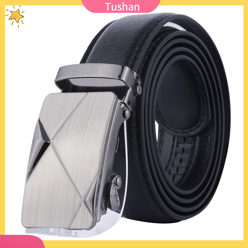 Thắt lưng giả da màu trơn thời trang cho nam
